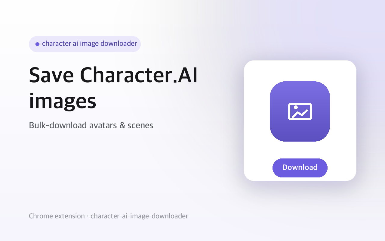 Character.AI Image & Avatar Downloader 스크린샷 1