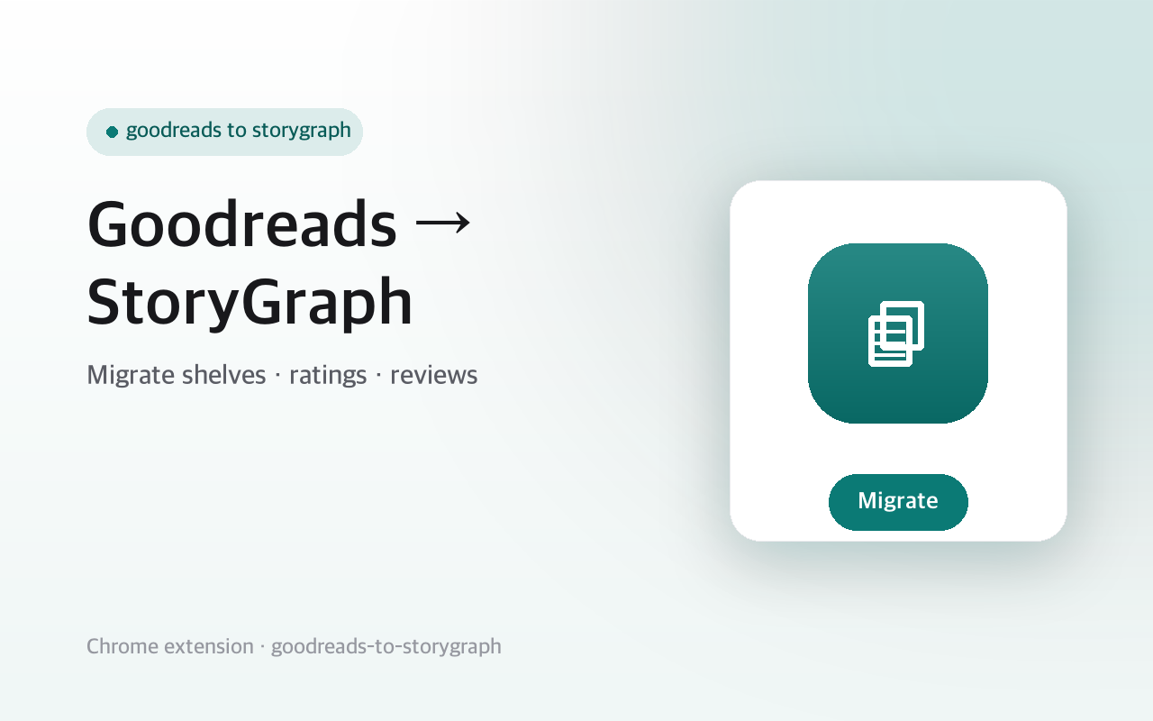 Goodreads to StoryGraph - CSV Migrate 스크린샷 1