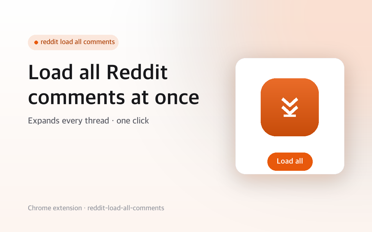 Reddit Load All Comments - One Click 스크린샷 1